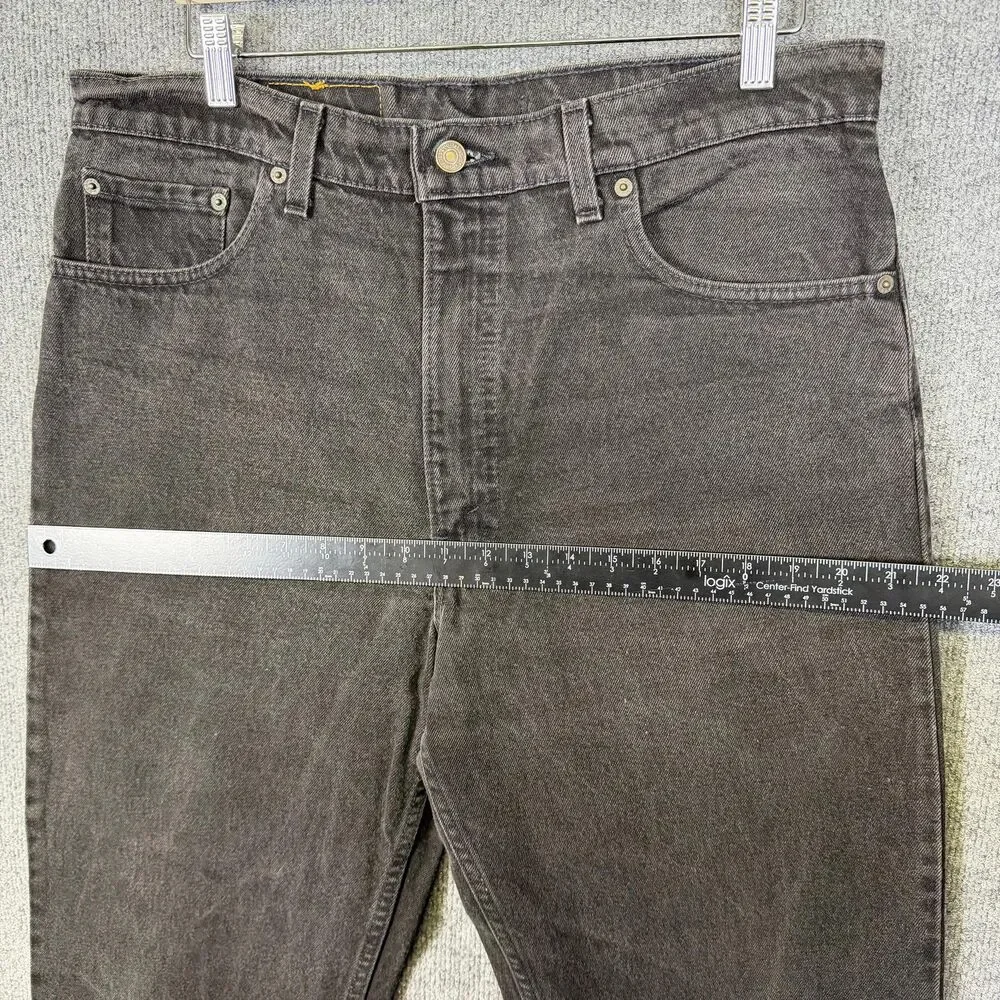 Vintage Levis 550 Men Jeans 38x30(36x30) Black Relaxed Fit Tapered Leg Denim USA